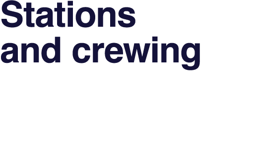 Stations and crewing