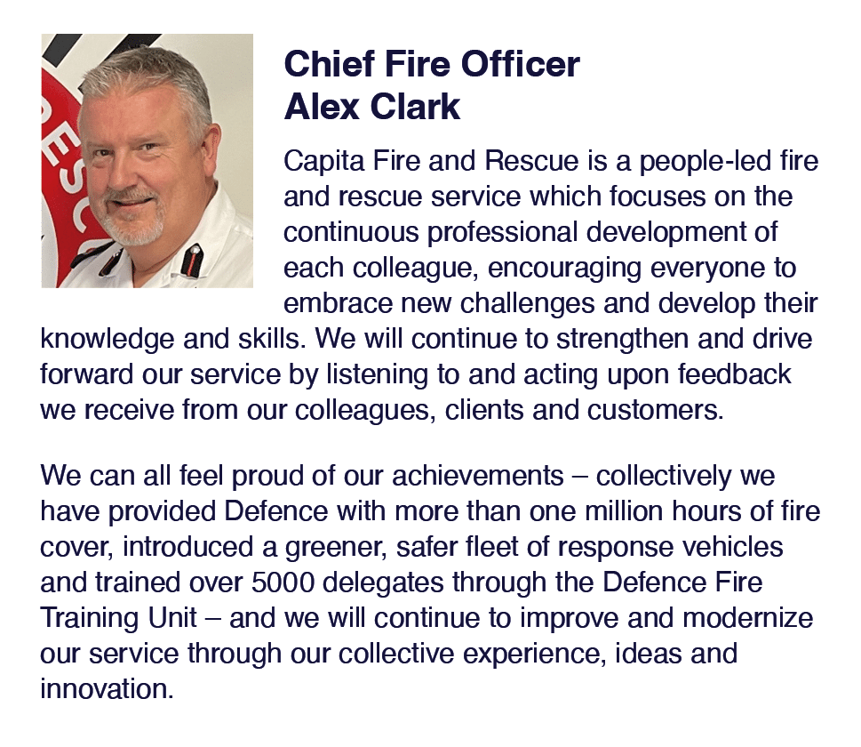  Chief Fire Officer Alex Clark Capita Fire and Rescue is a people-led fire and rescue service which focuses on the co...