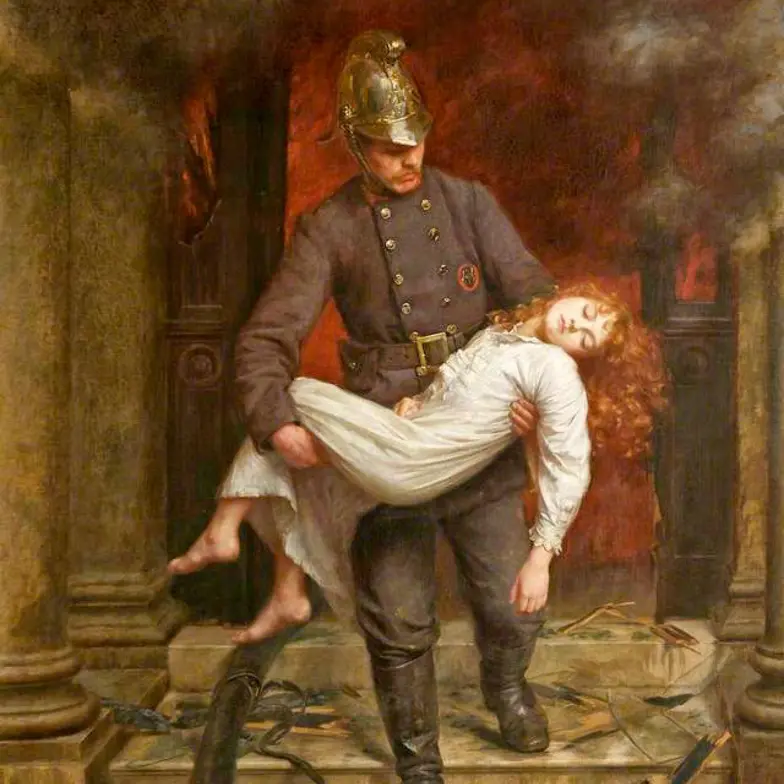 Saved painting by Charles Vigor