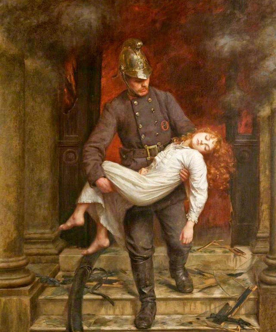 Saved painting by Charles Vigor