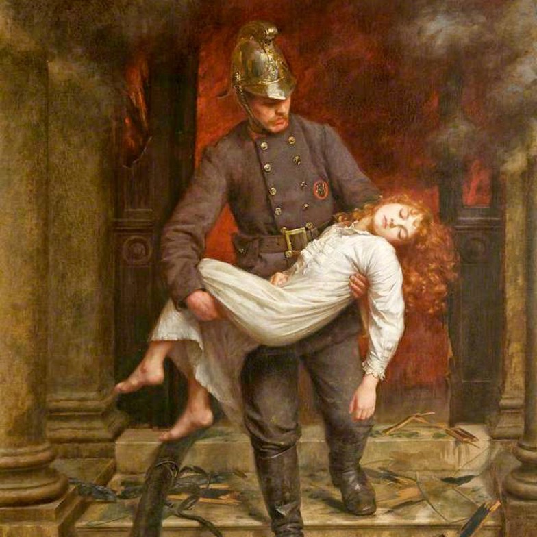 Saved painting by Charles Vigor