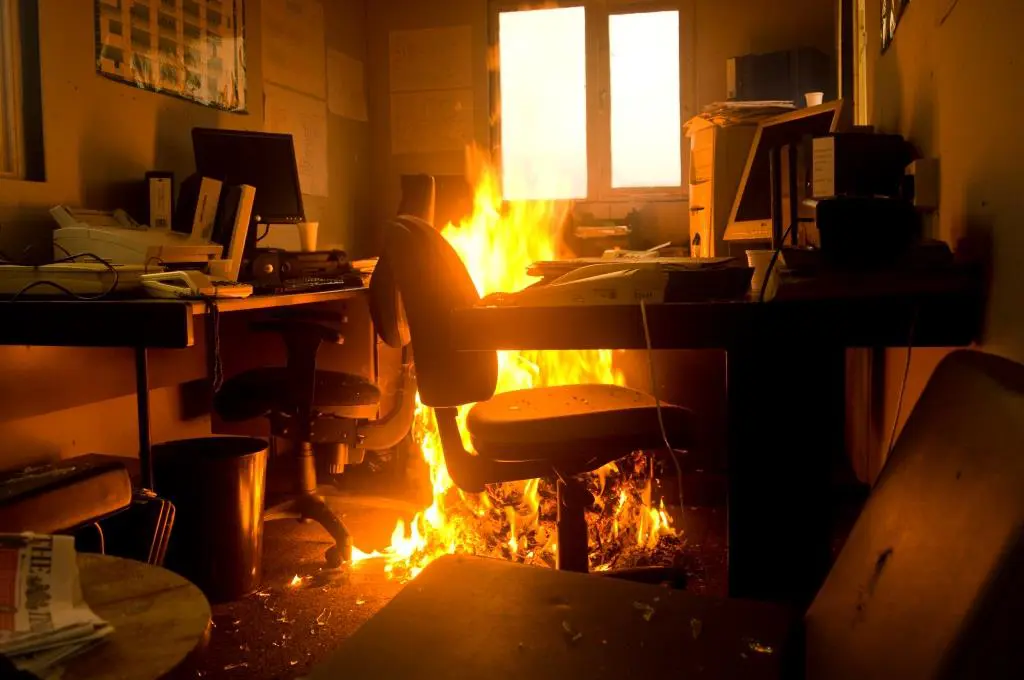 Office fire