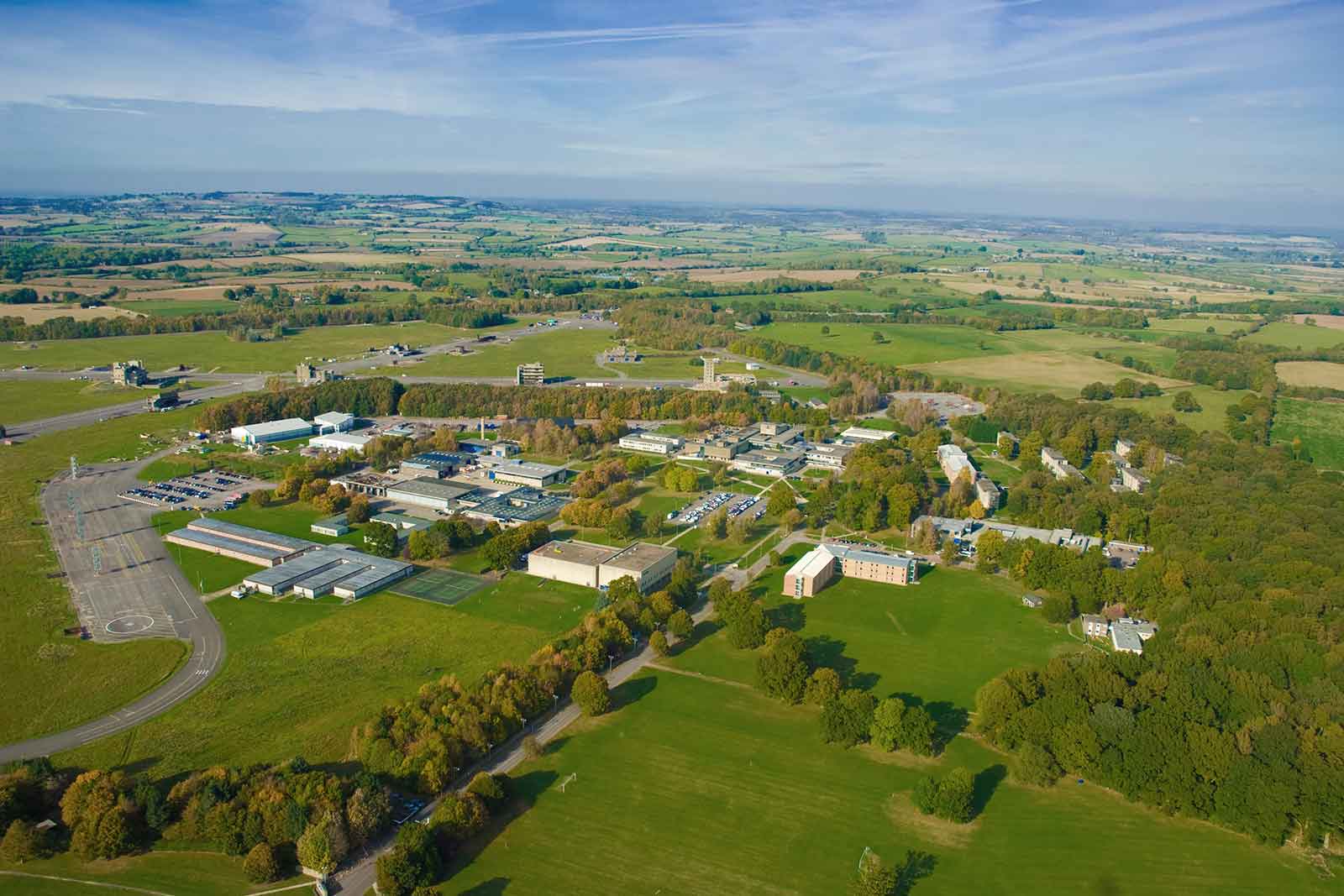 Aerial view of FSC training grounds and buildings