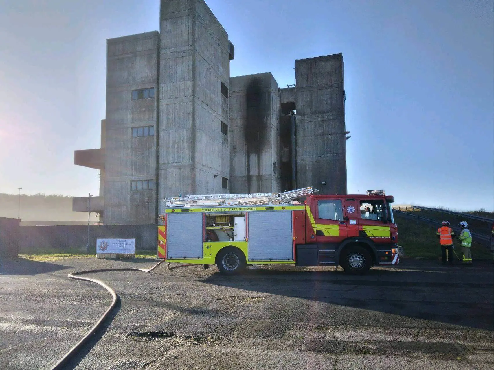 High Rise Training Building and Fire Truck