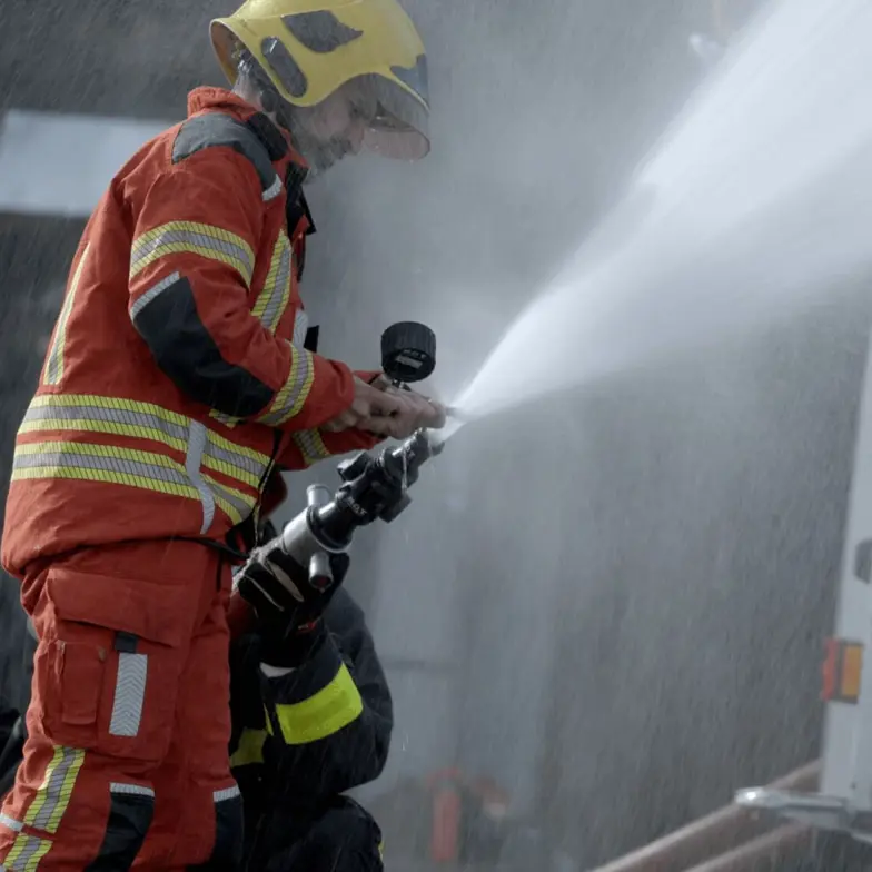 Delegate water hose training