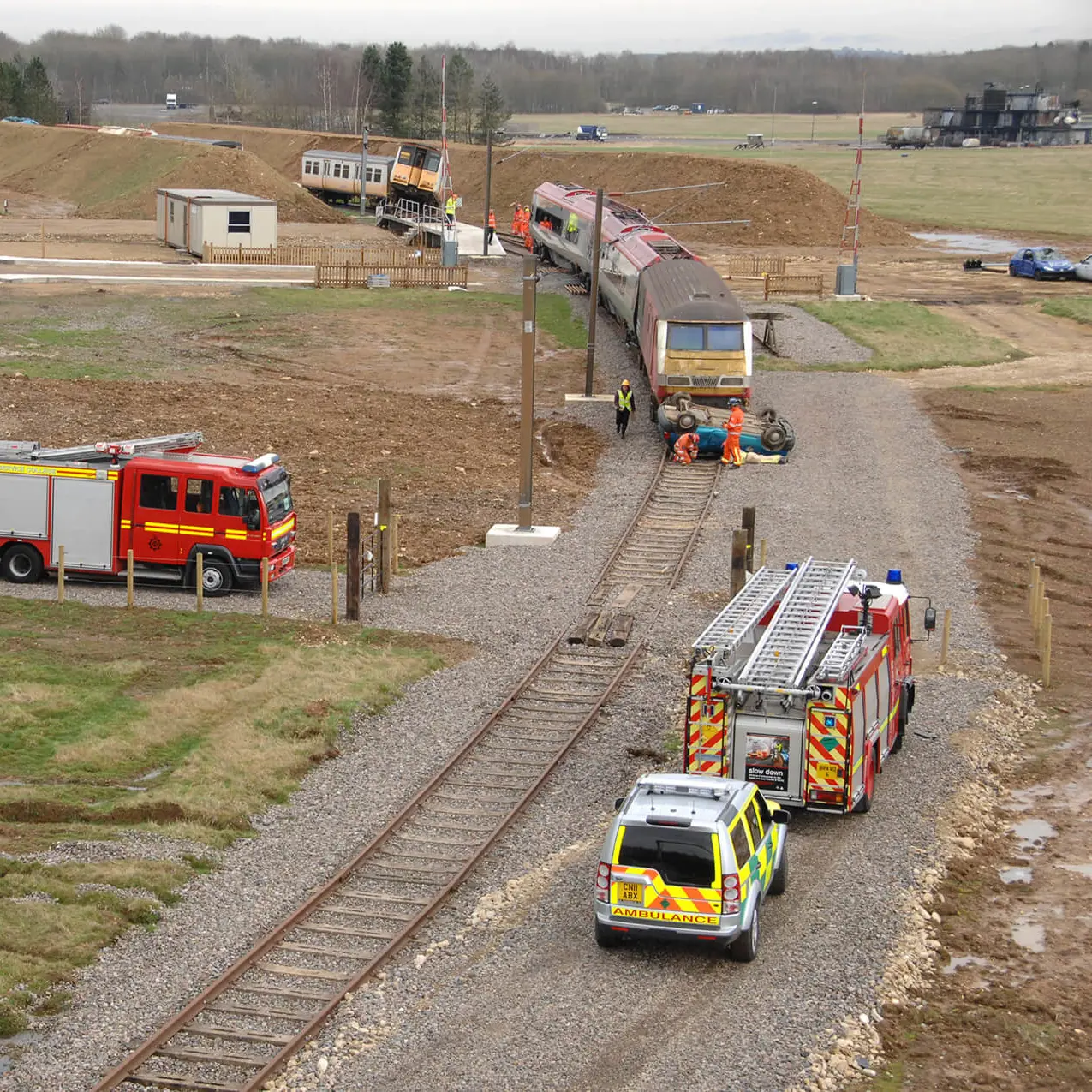 Fire training railway